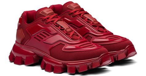 prada cloudbust sneakers red|Prada cloudbust thunder sneakers white.